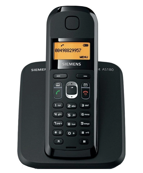 Siemens Gigaset AS-180 Dect Telefon Siyah - incehesap.com